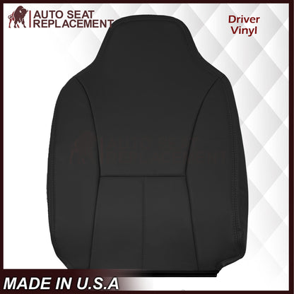 1998-2002 Dodge Ram 1500 Base Work Truck SINGLE CAB Seat Cover in Agate Very Dark Gray Vinyl