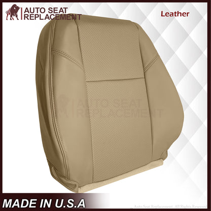 2009-2014 GMC Sierra & Yukon Denali Perforated Seat Cover in Light Cashmere Tan: Choose From Variation