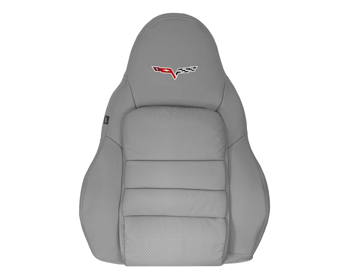 2005-2013 Chevy Corvette Replacement Seat Covers: C6 Gray Perforated