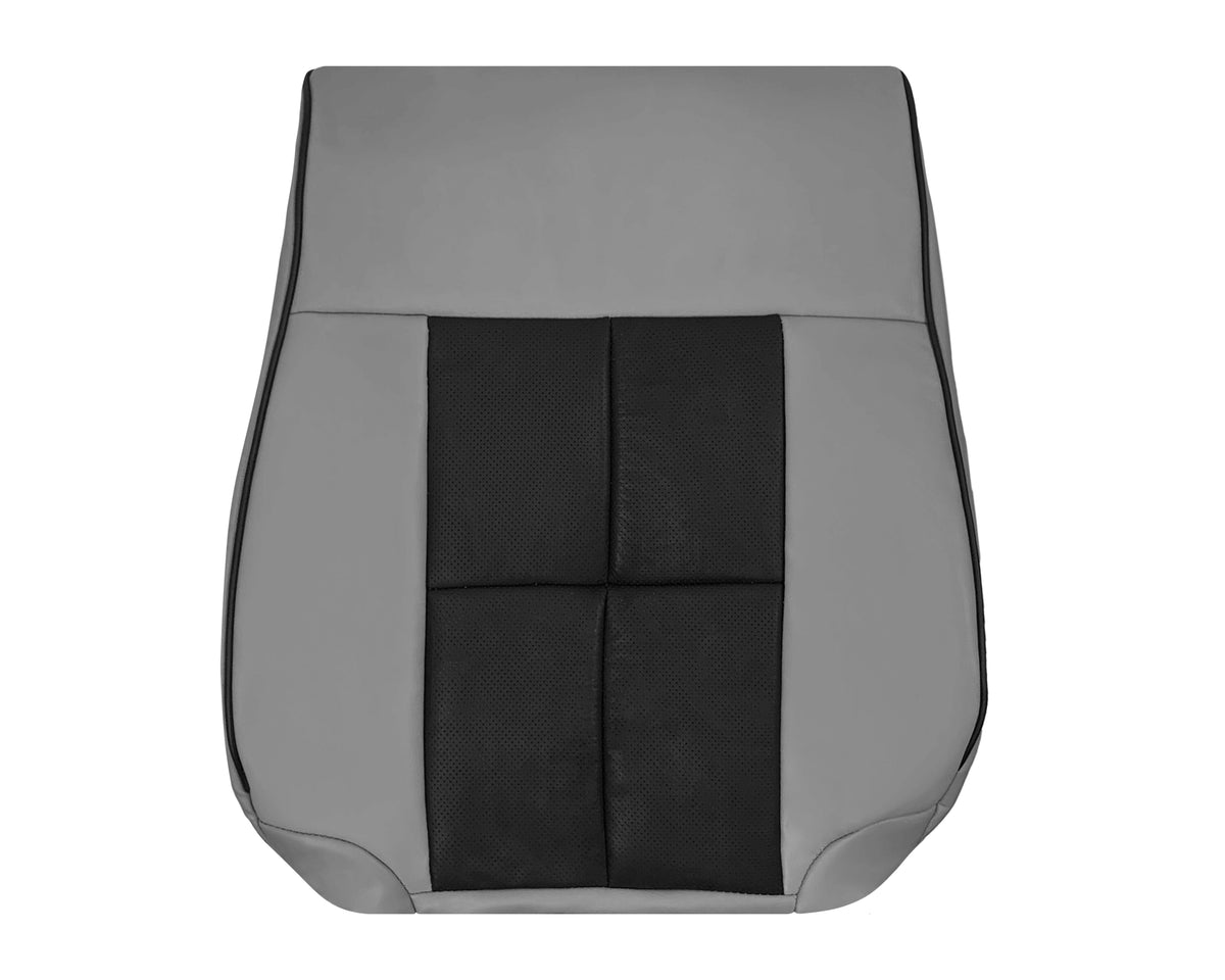 2007 - 2014 Lincoln Navigator Bottom Seat Cover in 2 Tone Gray & Black Leather or Vinyl