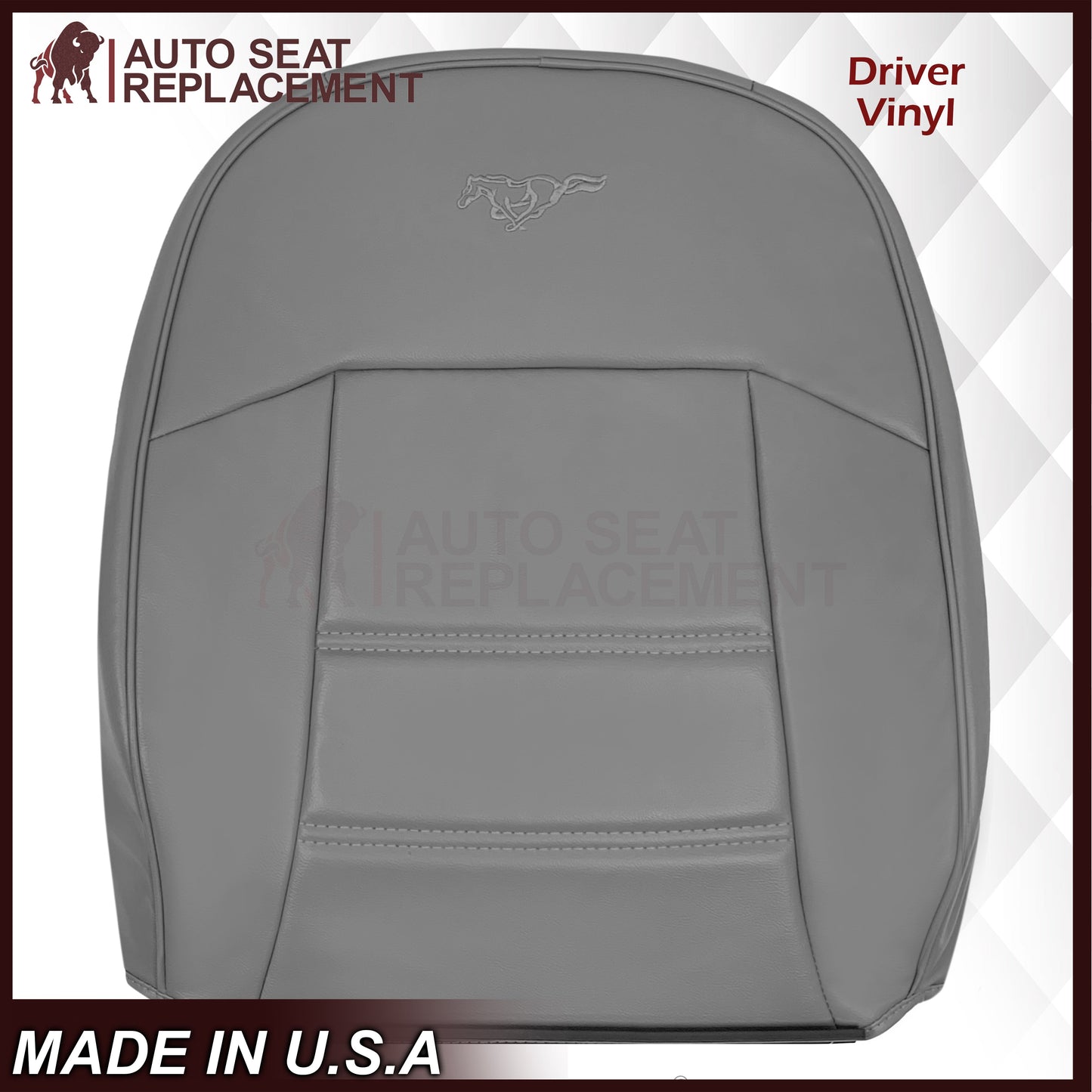 1999-2004 Ford Mustang V6 Replacement Seat Cover In Gray: Choose From Variation