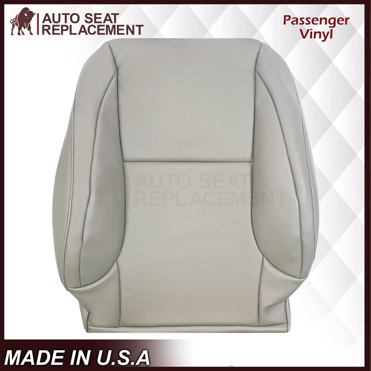 2010-2021 Lexus GX460 Replacement Perforated Synthetic Leather Seat Cover: Ecru “Off-White/Cream” Perforated