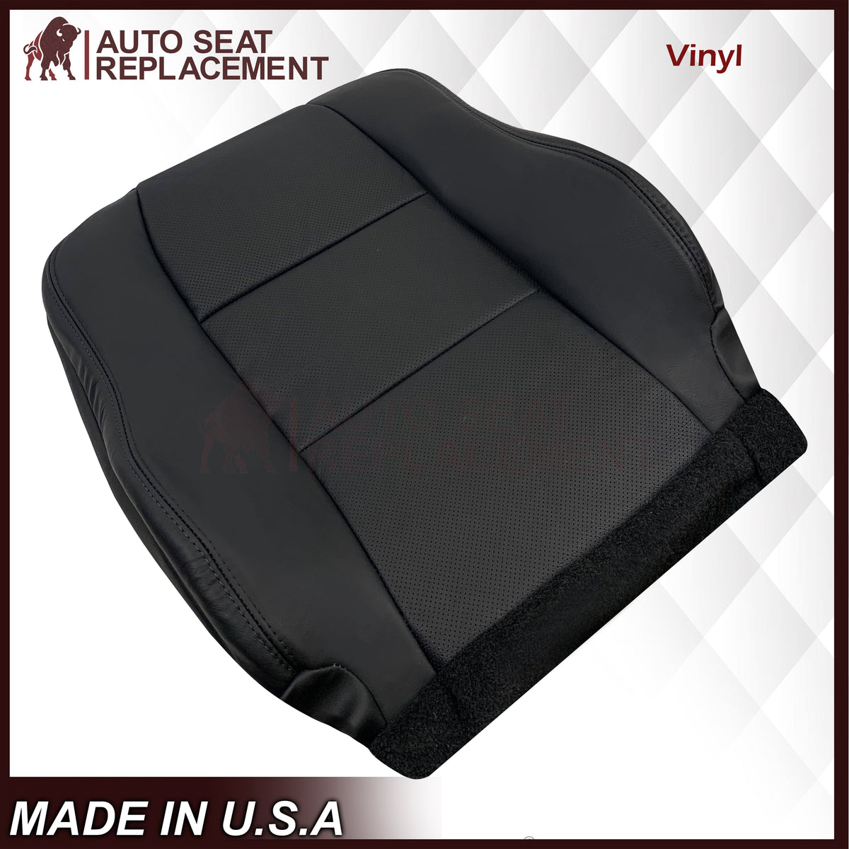 2005 - 2008 Acura TL Driver Or Passenger Seat Covers In Black: Choose Leather OR Synthetic Leather