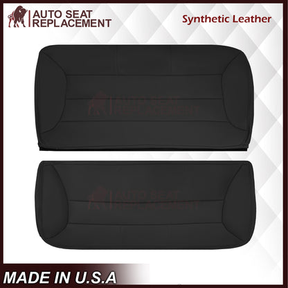1992 - 1996 Ford Bronco Eddie Bauer Second Row Synthetic Leather Seat Cover In Black