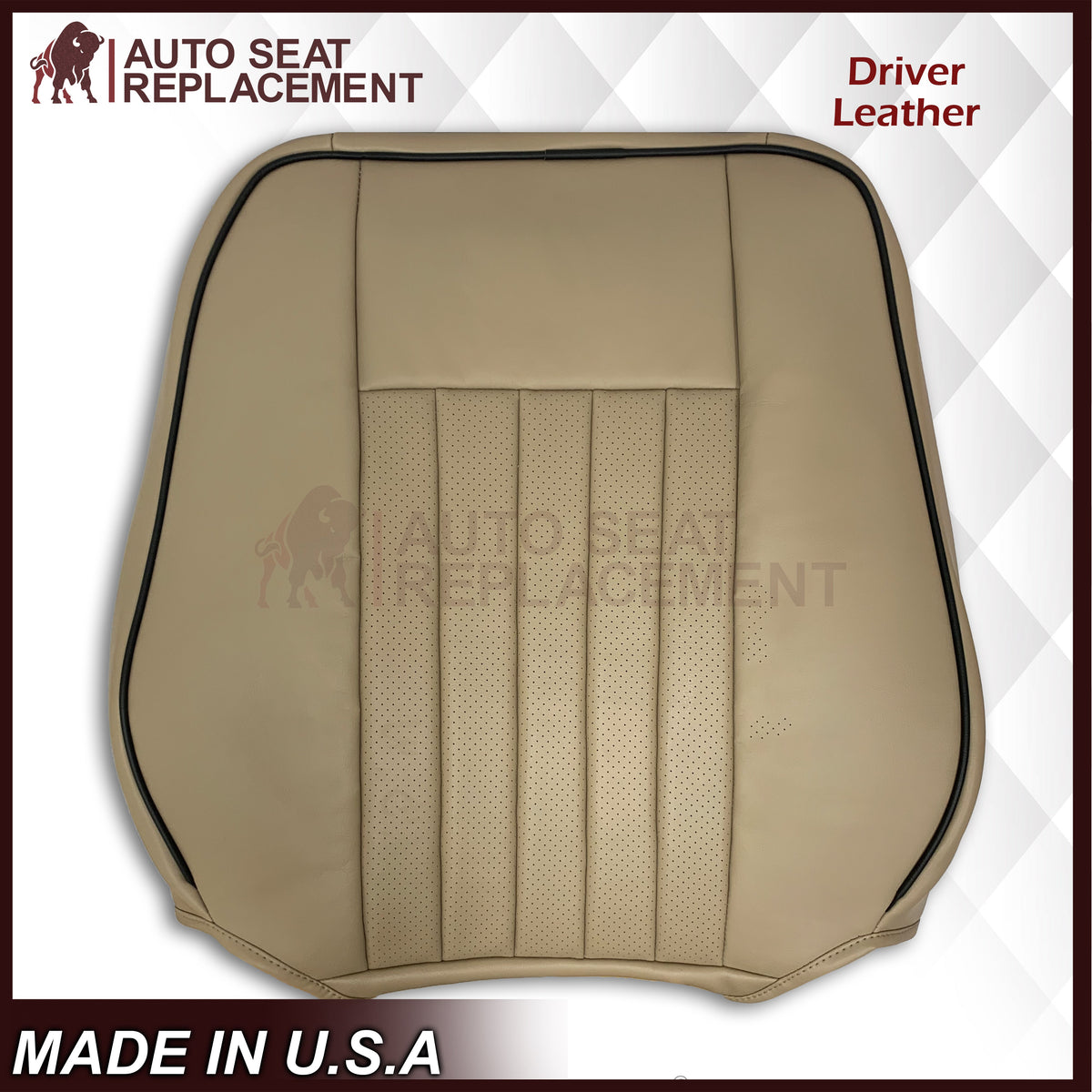 2005 2006 Lincoln Navigator Replacement Seat Covers in Camel Tan: Choose Genuine Leather or Vinyl