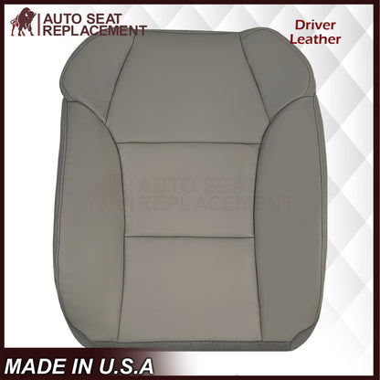 2007 - 2013 Acura MDX Driver Or Passenger Replacement Seat Covers: Non-Perforated Gray