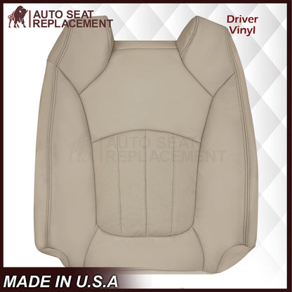 2008-2012 Buick Enclave Perforated Replacement Seat Covers In Tan: Choose Leather or Syn. Leather