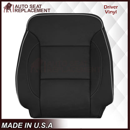 2014-2019 Chevy Silverado 1500 2500HD 3500HD High Country Replacement Perforated Genuine Leather OR Synthetic Leather Seat Covers: Black