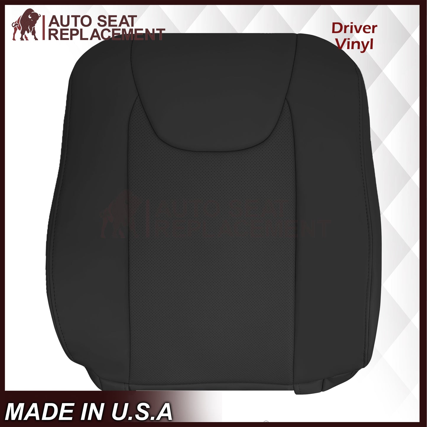 2010-2015 Lexus RX350 RX450H Replacement Synthetic Leather Seat Covers: Black Perforated