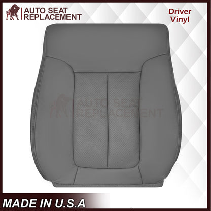 2009 - 2014 Ford F150 Lariat Crew Cab Perforated Replacement Seat Cover Steel Gray