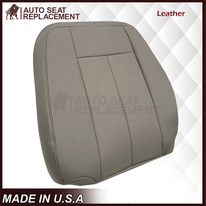 2007-2014 Ford Expedition Eddie Bauer/XLT PERFORATED Leather Replacement Seat Cover in Gray
