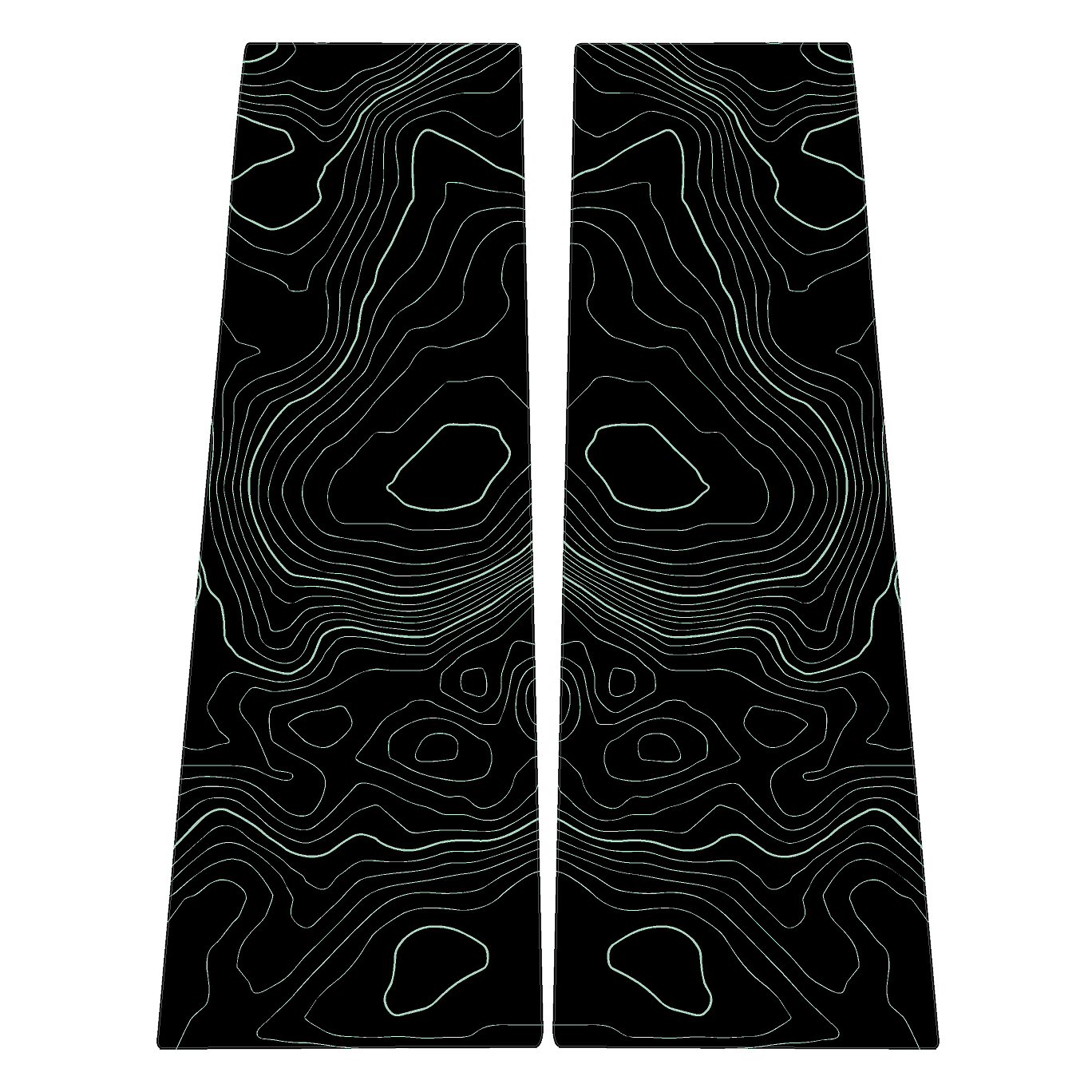 Topographic B Pillar Overlays - 2024+ Ranger