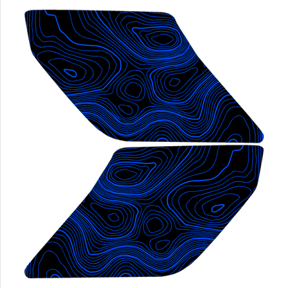 Topo Interior Sun Visor Overlays (Printed Series) - 2021+ Bronco (with Homelink)