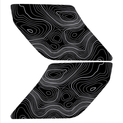 Topo Interior Door Handle Overlays - 2021+ Bronco
