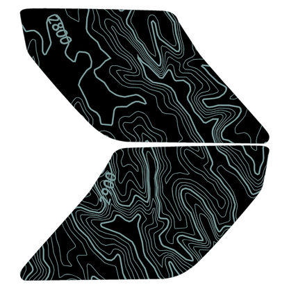Topo Interior Lower Front Door Card Insert Overlays (Printed Series) - 2021+ Bronco 4 Door