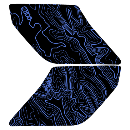 Topo Interior Lower Front Door Card Insert Overlays (Printed Series) - 2021+ Bronco 4 Door