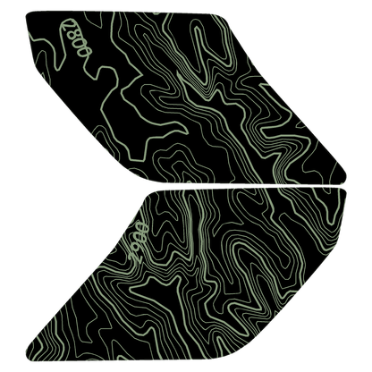 Topo Interior Lower Front Door Card Insert Overlays (Printed Series) - 2021+ Bronco 4 Door