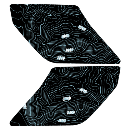 Topo Interior Lower Door Card Insert Overlays (Printed Series) - 2021+ Bronco 2 Door
