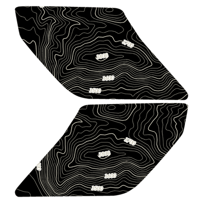 Topo Interior Lower Door Card Insert Overlays (Printed Series) - 2021+ Bronco 2 Door
