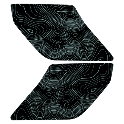 Topo Interior Lower Door Card Insert Overlays (Printed Series) - 2021+ Bronco 2 Door