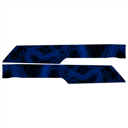 Topo Front Interior Upper Door Card Insert Overlays (Printed Series) - 2021+ Bronco 4 Door