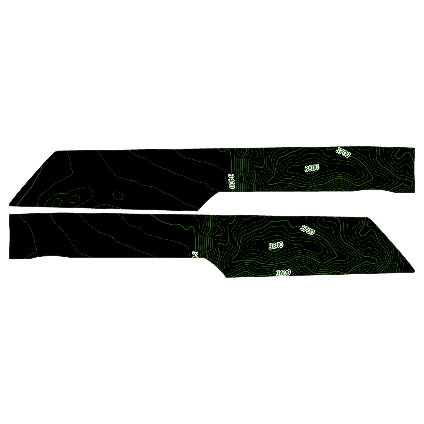 Topo Understeering Panel Overlay (Printed Series) - 2023+ Bronco (Type B)