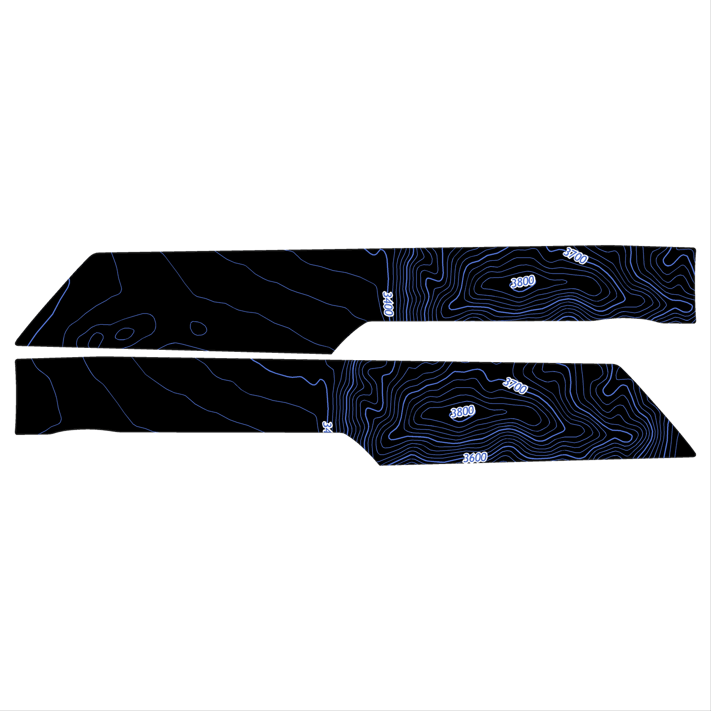Topo Understeering Panel Overlay (Printed Series) - 2023+ Bronco (Type B)
