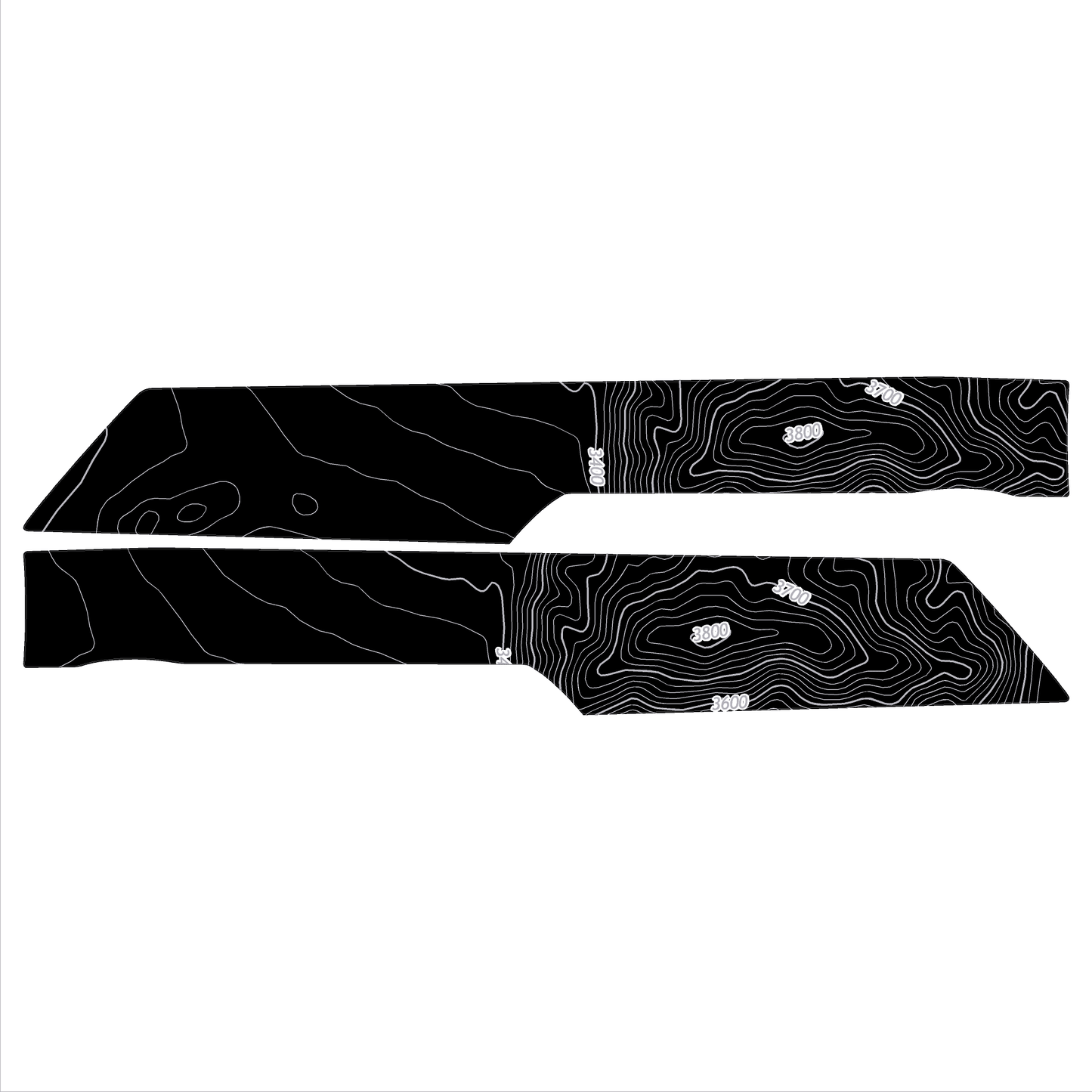 Topo Understeering Panel Overlay (Printed Series) - 2021-2022 Bronco (Type A)