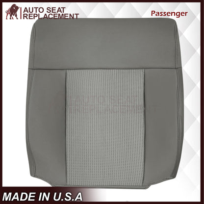 2007 2008 Ford F-150 XLT Replacement Driver OR Passenger Seat Cover in Gray Fabric
