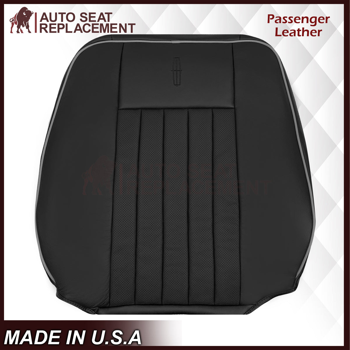 2003 - 2006 Lincoln Navigator Replacement Seat Covers in Black: Choose Genuine Leather or Vinyl