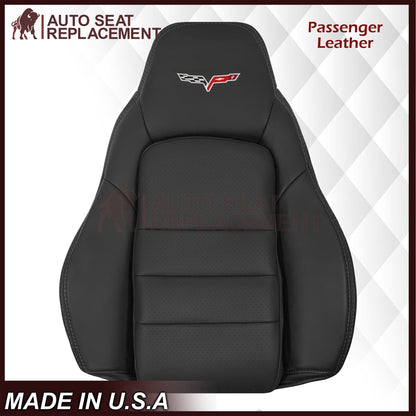 2005 - 2013 Chevy Corvette Replacement Black Perforated Seat Covers