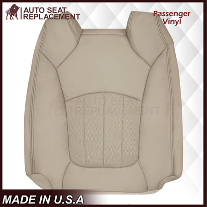 2008-2012 Buick Enclave Perforated Replacement Seat Covers In Tan: Choose Leather or Syn. Leather