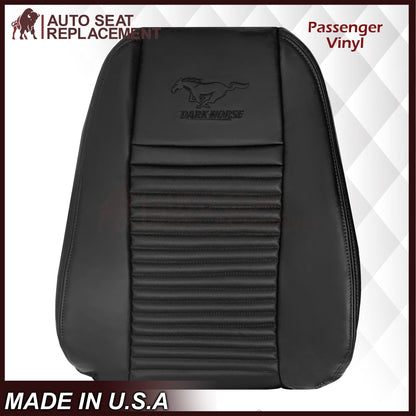 2003-2004 Ford Mustang Mach 1 ONE Replacement Leather Seat Cover in Ebony Black: Choose From Variation