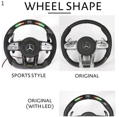 Mercedes-Benz 2020+ AMG Performance Style Customizable Steering Wheel (Fits 2010+ All Models)