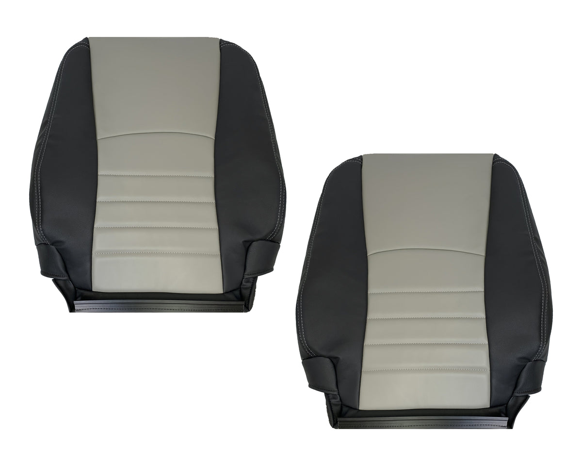 2009 2010 2011 2012 Dodge Ram Work Truck Replacement Vinyl Seat Covers 2-Tone Gray/Dark Gray: Choose your side