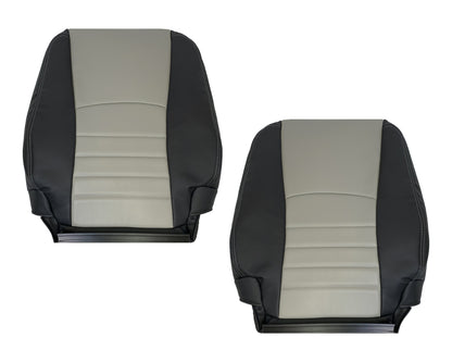 2009 2010 2011 2012 Dodge Ram Work Truck Replacement Vinyl Seat Covers 2-Tone Gray/Dark Gray: Choose your side