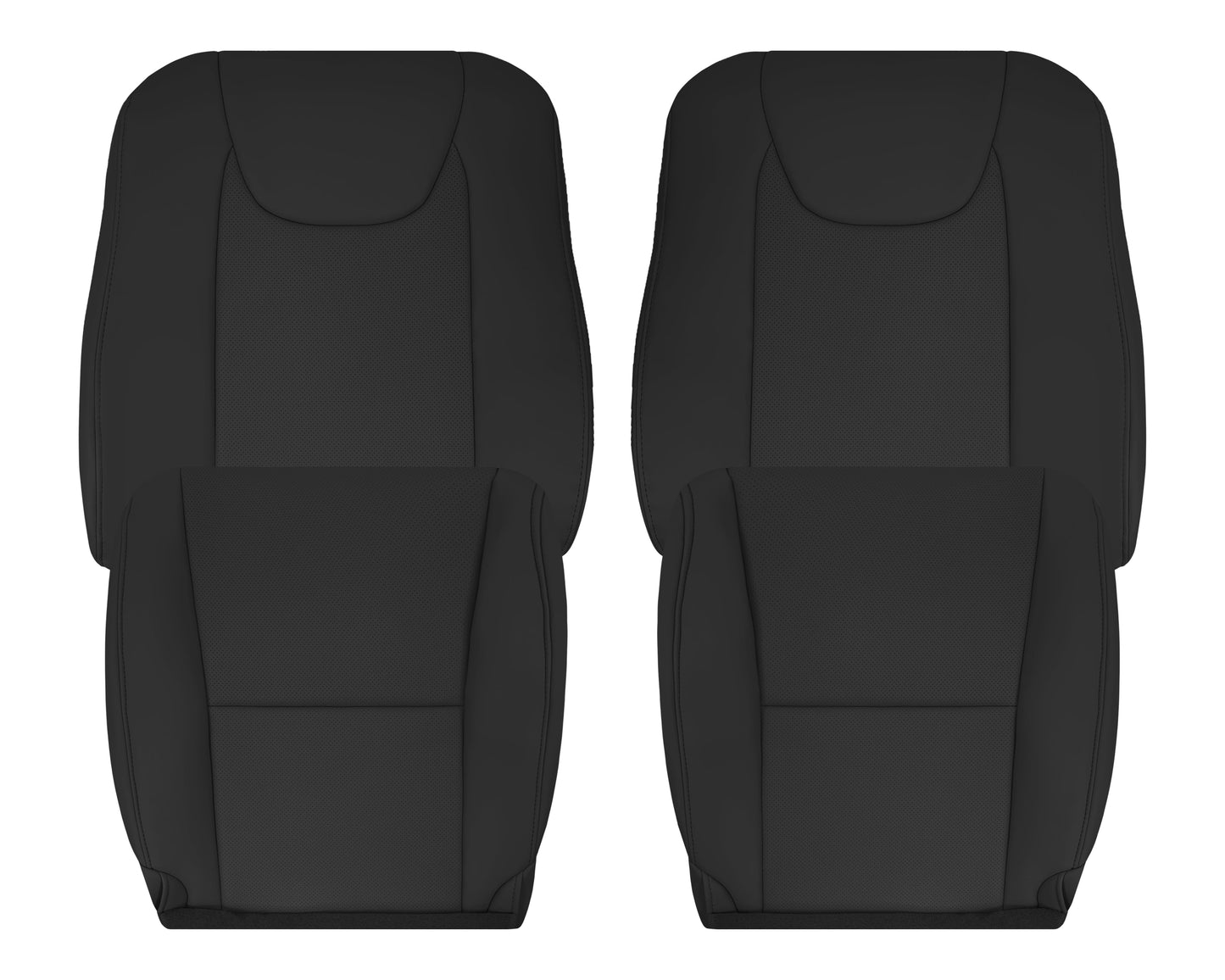2010-2015 Lexus RX350 RX450H Replacement Synthetic Leather Seat Covers: Black Perforated