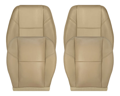 2007-2014 Chevy Silverado Suburban Tahoe Perforated Seat Cover in Light Cashmere Tan: Choose From Variation