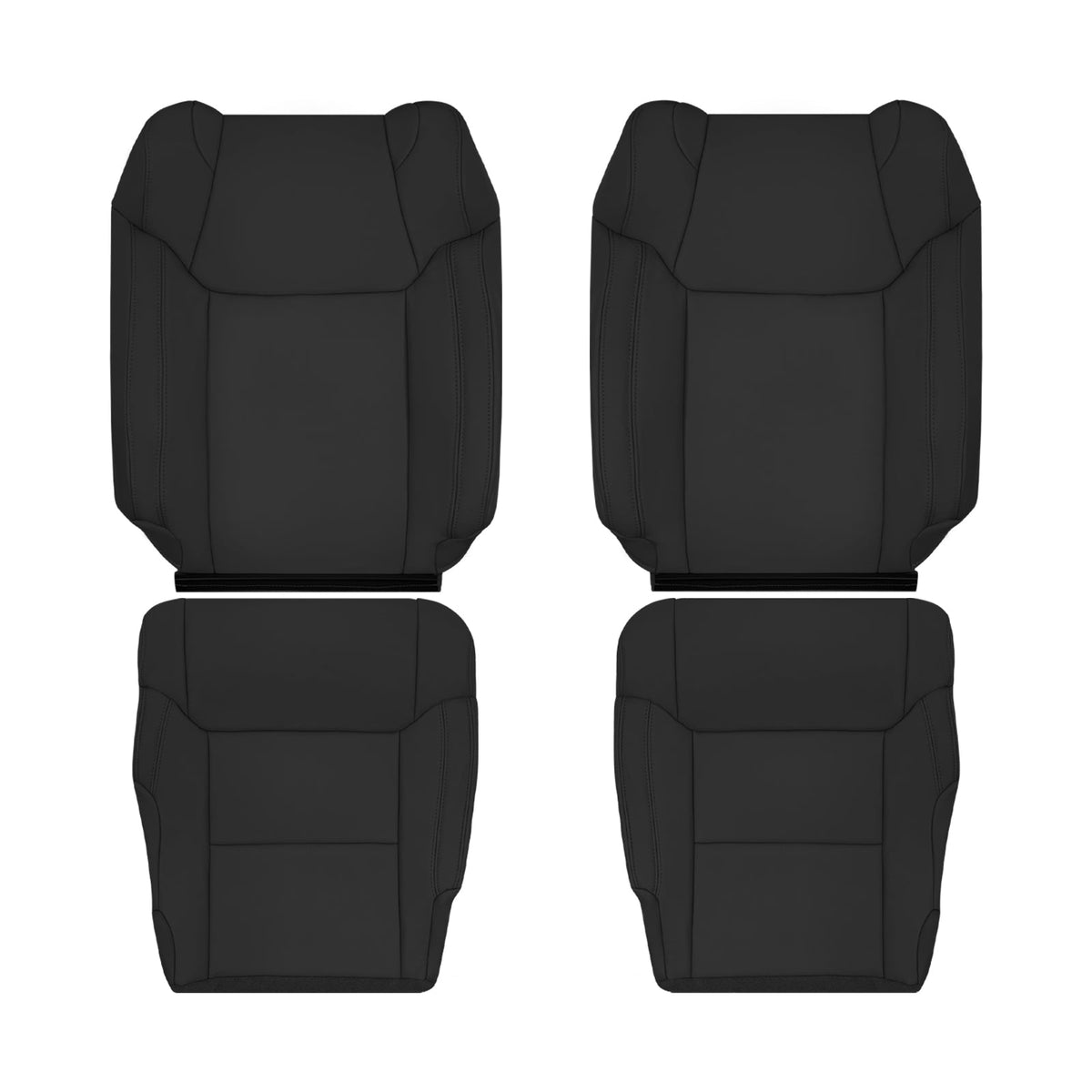 2014-2021 Toyota Tundra Driver OR Passenger Side Replacement Leather OR Synthetic Leather Seat Cover: Black