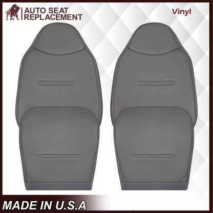 2001 - 2007 Ford F250 F350 F450 F550 Work Truck Super Duty XL Replacement Seat Covers in Gray Vinyl