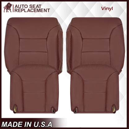 1995 1996 1997 1998 1999 Chevy Silverado LT LS Z71 Vinyl Seat Covers In Ruby Red