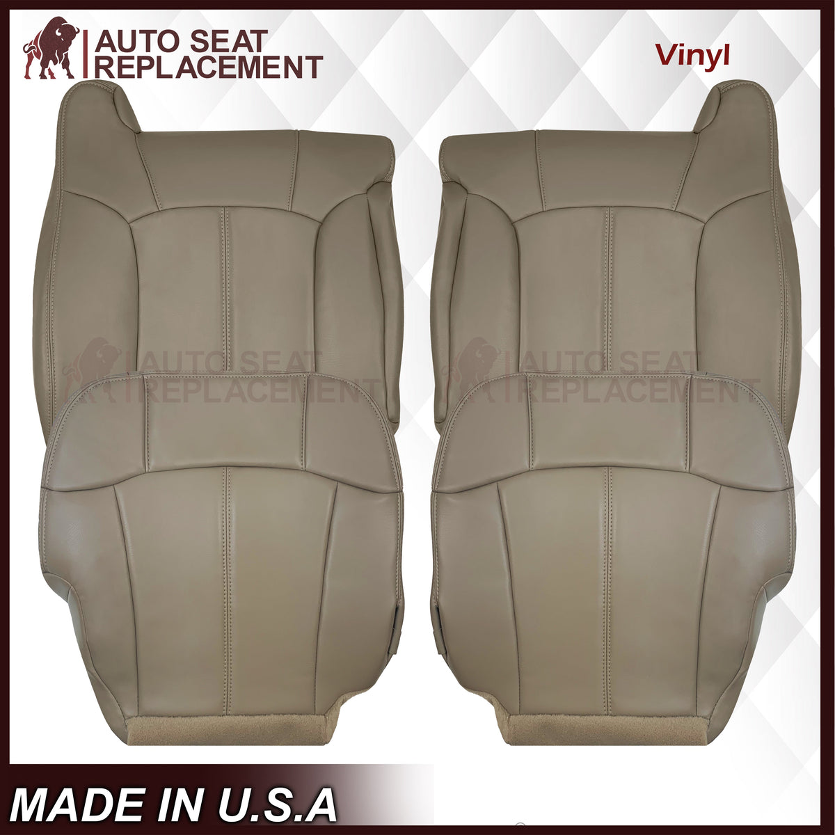 1999-2002 Chevy Silverado Seat Cover in Medium Neutral Tan: Choose From Variations