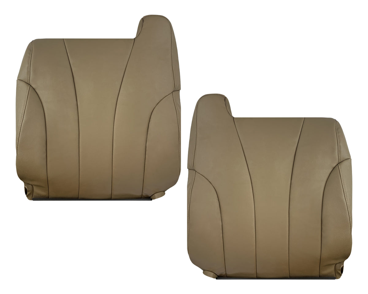 1999-2002 Chevy Silverado Work Truck in Dark Oak Tan Synthetic Leather