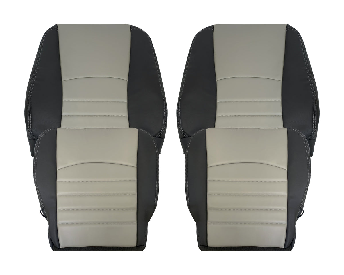 2009 2010 2011 2012 Dodge Ram Work Truck Replacement Vinyl Seat Covers 2-Tone Gray/Dark Gray: Choose your side