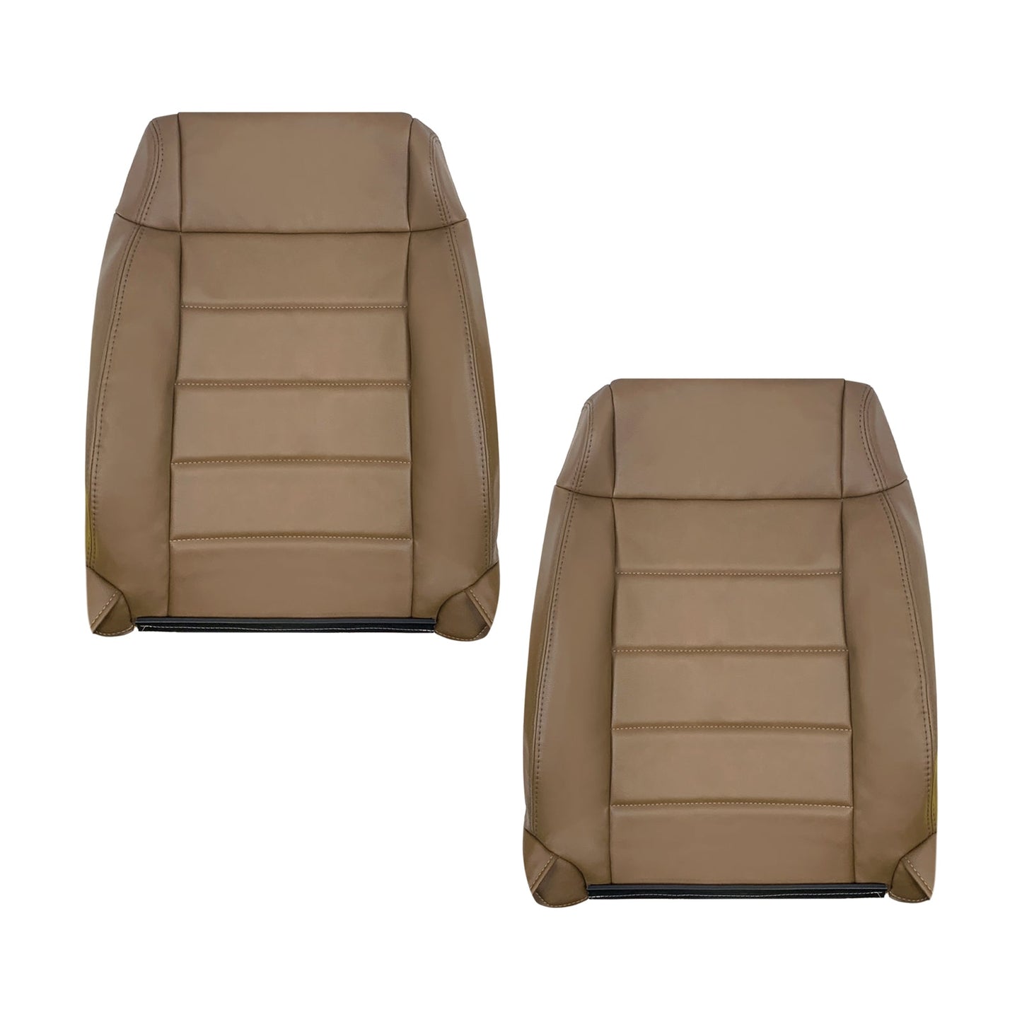 2007-2012 Jeep Wrangler-Replacement Driver OR Passenger Seat Cover In Dark Saddle Brown