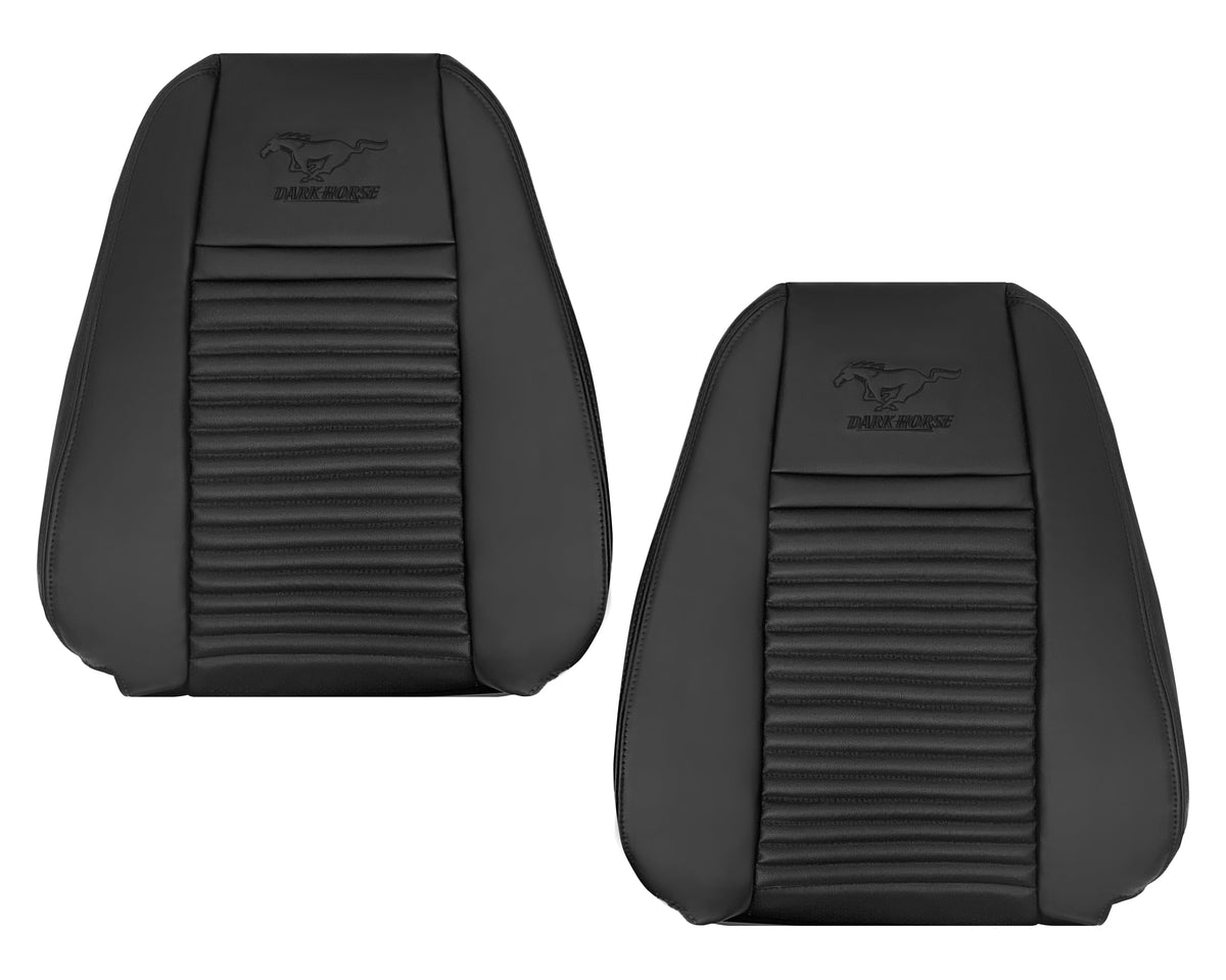 2003-2004 Ford Mustang Mach 1 ONE Replacement Leather Seat Cover in Ebony Black: Choose From Variation