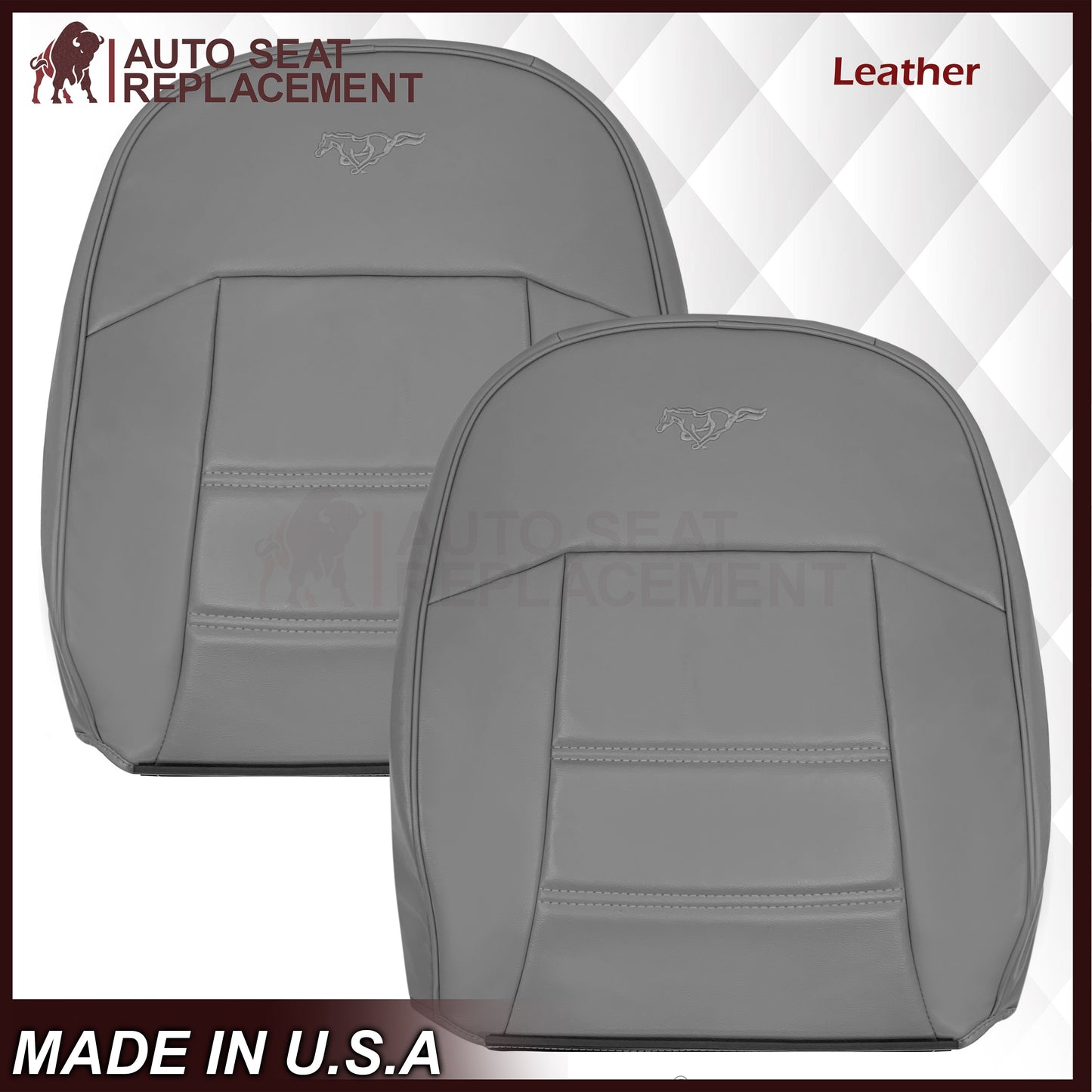 1999-2004 Ford Mustang V6 Replacement Seat Cover In Gray: Choose From Variation