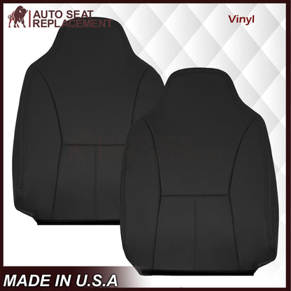 1998-2002 Dodge Ram 1500 Base Work Truck SINGLE CAB Seat Cover in Agate Very Dark Gray Vinyl