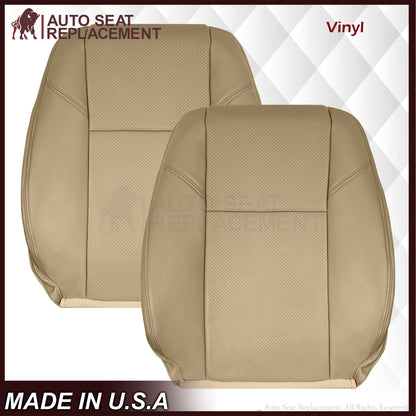 2009-2014 GMC Sierra & Yukon Denali Perforated Seat Cover in Light Cashmere Tan: Choose From Variation