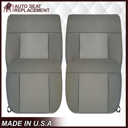 2007 2008 Ford F-150 XLT Replacement Driver OR Passenger Seat Cover in Gray Fabric